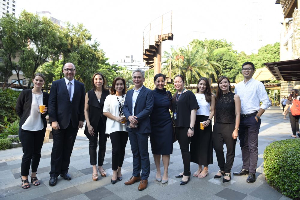 Eiffel Tower stairs travelled in the Philippines Ayala Group, under the patronage of the French Embassy